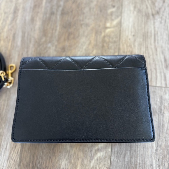 Tory Burch Mini Georgia Turnlock Chain - Quilt Pattern Embossing Leather Bag - Picture 10 of 13